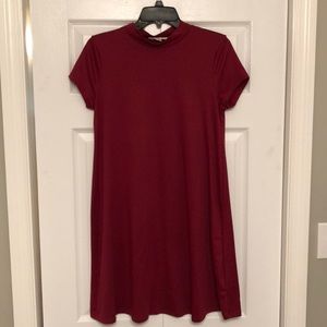 Pink Rose T-shirt Dress